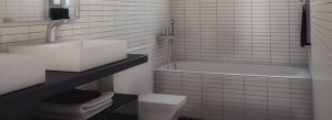baño de casa modular de calidad